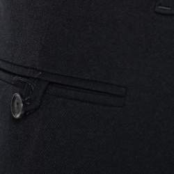 Pre Owned Gucci Black Cotton Straight Fit Trousers L
