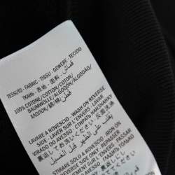 Pre Owned Gucci Black Cotton Printed Manifesto Oversized Hoodie XXL