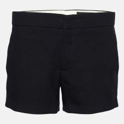 Pre Owned Gucci Black Crepe Pocket Detail Shorts S