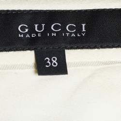 Pre Owned Gucci Black Crepe Pocket Detail Shorts S