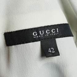 Gucci Black/White Polka Dot Print Dress M