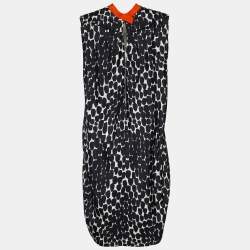 Gucci Black/White Polka Dot Print Dress M