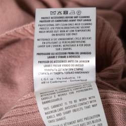 Pre Owned Gucci Pink Cashmere Crew Neck Long Sleeve Sweater L