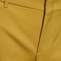Pre Owned Gucci Yellow Ochre Wool Slim Fit Pants M/Waist - 34"