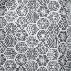 Pre Owned Gucci Black Monochrome Metallic Floral Jacquard Shift Dress S