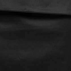Pre Owned Gucci Black Cotton Overlay Detail Skirt M