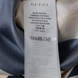 Gucci Multicolor Stars Print Silk Pleated Palazzo Pants S