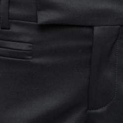 Pre Owned Gucci Black Silk Bootcut Leg Trousers M