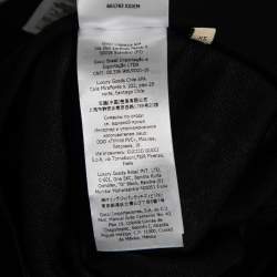 Pre Owned Gucci Black GG Jacquard Jersey Zip-Front Jacket XS