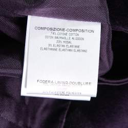 Pre Owned Gucci Purple Velvet Knee-Length Pencil Skirt S