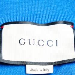 Pre Owned Gucci Brown GG Print Technical Jersey Web Detail Mini Dress M