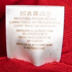 Gucci Red Cashmere & Wool Knit Jumper XS