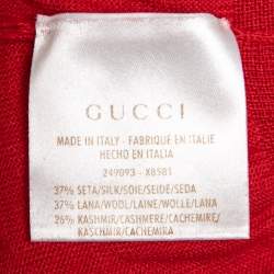 Gucci Red Cashmere & Wool Knit Jumper XS
