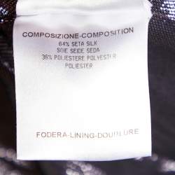 Pre Owned Gucci Purple Lurex Silk Button Front Shirt M