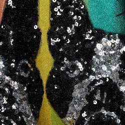 Gucci Black Knit Sequined Bosco & Orso Sweatshirt S