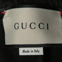 Gucci Black Technical Jersey Stripe Detail Track Pants M