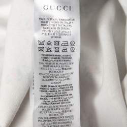 Gucci X Disney Brown Mickey Mouse Logo Printed Knit Dress S