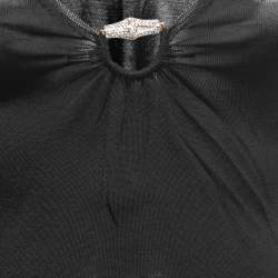Gucci Black Knit Ring-Front Detail Top XS