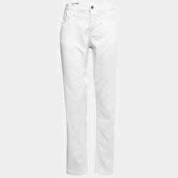 Gucci White Denim Skinny Fit Jeans XL Waist 36"