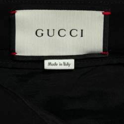 Gucci Black Knit Pearl Detail Trousers M