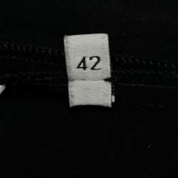 Gucci Black Knit Pearl Detail Trousers M