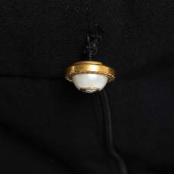 Gucci Black Knit Pearl Detail Trousers M