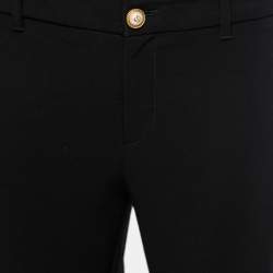 Gucci Black Knit Pearl Detail Trousers M