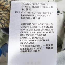 Pre Owned Gucci Black Floral Printed Cotton Shirt L