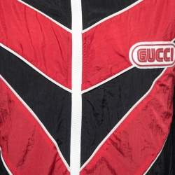 Gucci Black & Red Synthetic Spiritismo Windbreaker Jacket XS