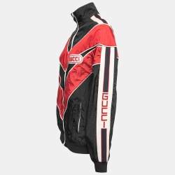 Gucci Black & Red Synthetic Spiritismo Windbreaker Jacket XS