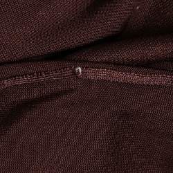 Pre Owned Gucci Purple Knit V-Neck Top XS