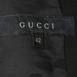 Pre Owned Gucci Black Wool Single Breasted Blazer M