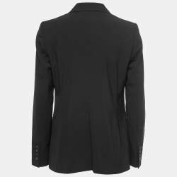 Pre Owned Gucci Black Wool Single Breasted Blazer M