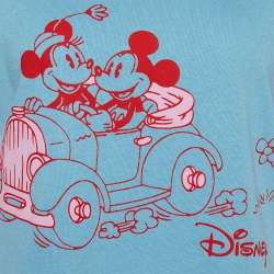 Gucci X Disney Blue Printed Cotton Knit Crewneck T-Shirt XXS