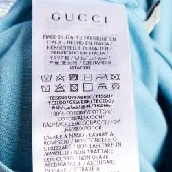 Gucci X Disney Blue Printed Cotton Knit Crewneck T-Shirt XXS