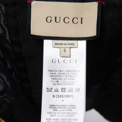 Gucci Black Silk Crystal-Embellished Corset Top S