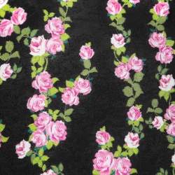 Gucci Black Floral Printed Crepe Blouse S