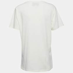 Gucci Cream Cotton Cities Print T-Shirt S