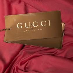 Pre Owned Gucci Pink Jersey Belted Wrap Effect Midi Dress S