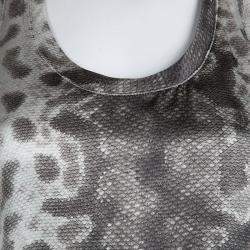Pre Owned Gucci Snakeskin Print Sleeveless  Racerback Tank Top S