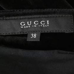 Gucci Black Velvet Skinny Jeans S Waist 30"