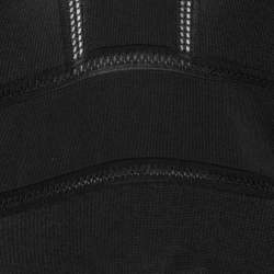 Pre Owned Gucci Black Jersey Knit V-Neck Long Sleeve Top S