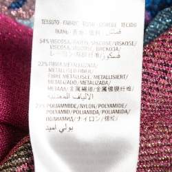 Pre Owned Gucci Multicolor Lurex Knit Tiger Intarsia Pullover S