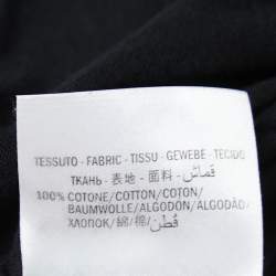 Gucci Black Interlocking G Print Cotton Oversized T-Shirt M