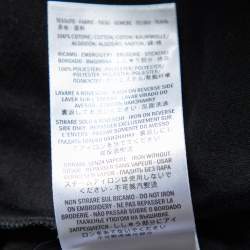 مملوكة مسبقًا Gucci Black Cotton Knit Embroidered Sleeve Detail T-Shirt M