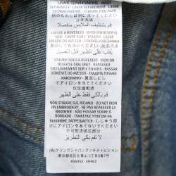 Gucci Blue Denim Butterfly and Bee Embroidered Flared Jeans M