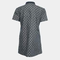 Gucci Blue GG Supreme Denim Mini Dress L
