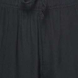 Gucci Black-Purple Silk Side Paneled Jog Pants M