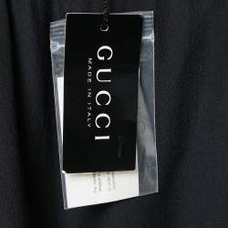 Gucci Black-Purple Silk Side Paneled Jog Pants M