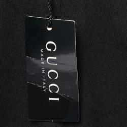 Gucci Black Knit Side Paneled Straight Fit Pants M